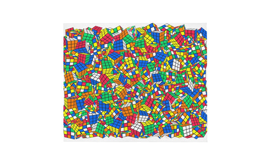 Crazy Rubik's Cube Throw Blanket | tuyendungnamdinh