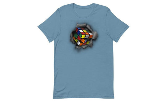 Cube Bursting Through - Rubik's Cube Shirt | tuyendungnamdinh
