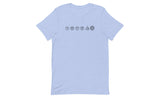 Cube Lineup (Light) - Rubik's Cube Shirt | SpeedCubeShop