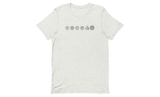 Cube Lineup (Light) - Rubik's Cube Shirt | SpeedCubeShop