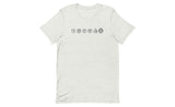 Cube Lineup (Light) - Rubik's Cube Shirt | SpeedCubeShop