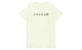 Cube Lineup (Light) - Rubik's Cube Shirt | SpeedCubeShop