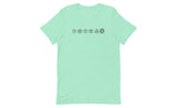 Cube Lineup (Light) - Rubik's Cube Shirt | SpeedCubeShop