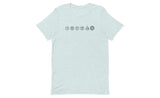 Cube Lineup (Light) - Rubik's Cube Shirt | SpeedCubeShop