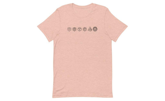 Cube Lineup (Light) - Rubik's Cube Shirt | SpeedCubeShop