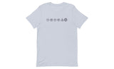 Cube Lineup (Light) - Rubik's Cube Shirt | SpeedCubeShop