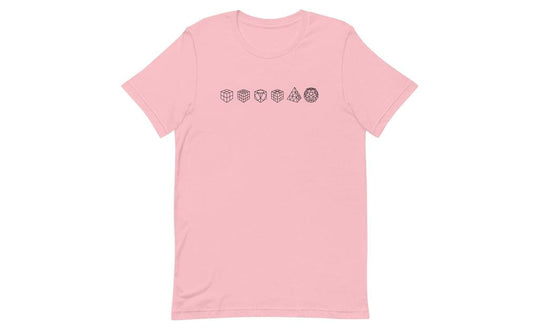 Cube Lineup (Light) - Rubik's Cube Shirt | SpeedCubeShop