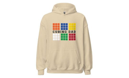 Cubing Dad V4 (Light) - Rubik's Cube Hoodie | tuyendungnamdinh