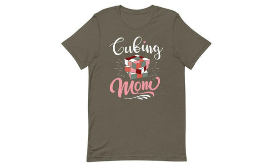 Cubing Mom V2 (Dark) - Rubik's Cube Shirt | SpeedCubeShop