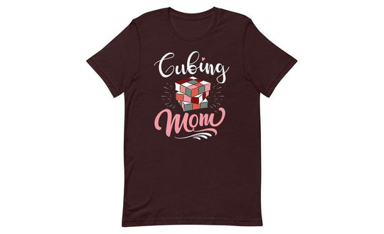 Cubing Mom V2 (Dark) - Rubik's Cube Shirt | SpeedCubeShop