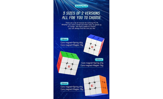 DaYan GuHong Pro 3x3 (Magnetic, MagLev, Core Magnets) - 54mm | SpeedCubeShop