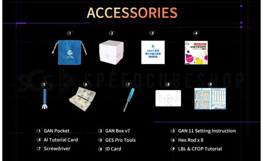 GAN 11 Pro 3x3 (Magnetic, Core Magnets) | SpeedCubeShop