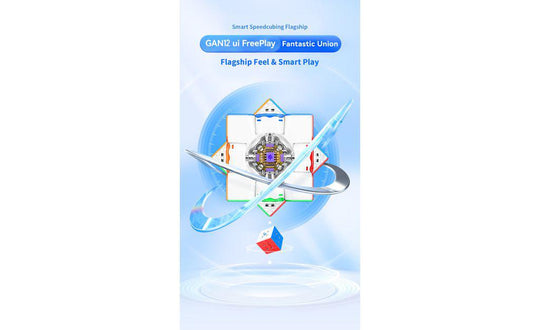 GAN 12 UI Free Play 3x3 Bluetooth Smart Cube (Magnetic, UV Coated) | SpeedCubeShop