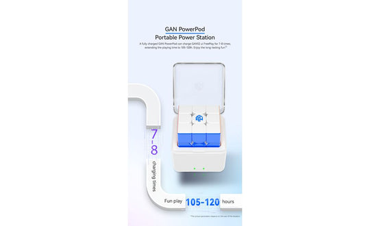 GAN 12 UI Free Play 3x3 Bluetooth Smart Cube (PowerPod Charger) | tuyendungnamdinh