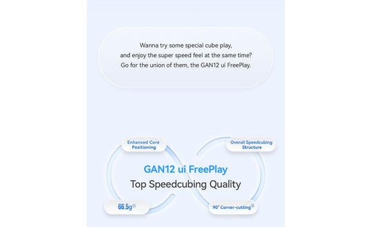 GAN 12 UI Free Play 3x3 Bluetooth Smart Cube (Standard Charger) | tuyendungnamdinh