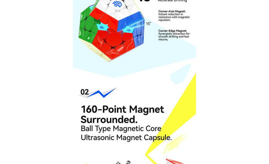 GAN Megaminx V2 (Magnetic, MagLev, Ball-Core, UV Coated) | SpeedCubeShop
