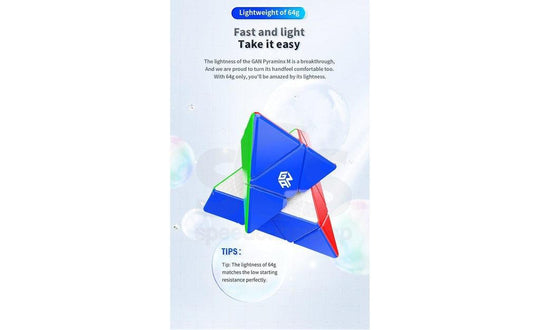 GAN Pyraminx Enhanced (Magnetic, Core Magnets, UV Coated) | SpeedCubeShop