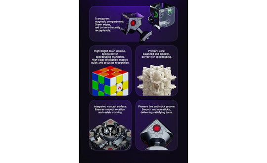 Max Park XT3 3x3 V1 Pioneer (Magnetic, MagLev, Core Magnets, UV Coated) | SpeedCubeShop
