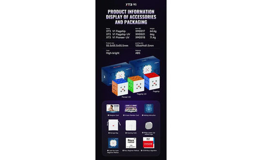 Max Park XT3 3x3 V1 Pioneer (Magnetic, MagLev, Core Magnets, UV Coated) | SpeedCubeShop