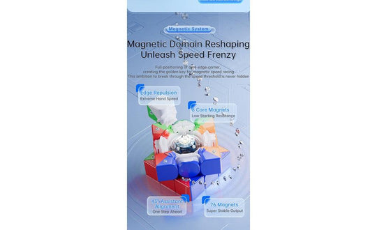 MoYu WeiLong AI 3x3 V10 (Magnetic, Ball-Core, UV Coated) - Bluetooth Smart Cube | SpeedCubeShop