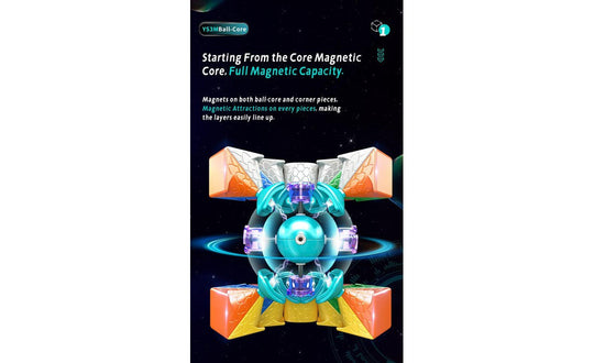 MoYu YS3 M 3x3 (Magnetic, MagLev, 20-Magnet Ball-Core, UV Coated) | SpeedCubeShop