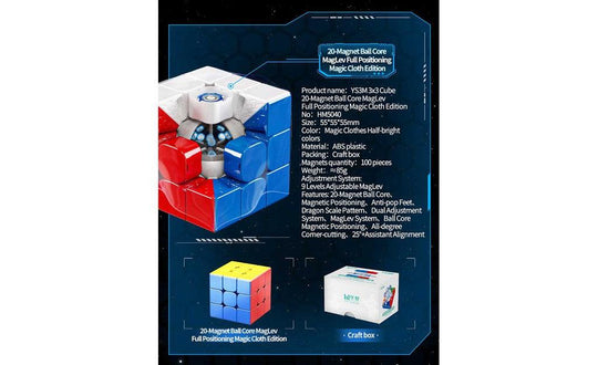 MoYu YS3 M 3x3 (Magnetic, MagLev, 20-Magnet Ball-Core, UV Coated) | SpeedCubeShop