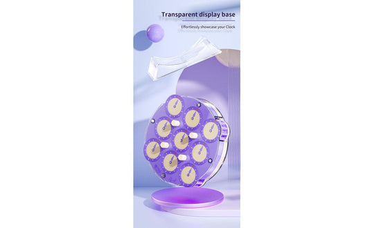 QiYi Clock (Magnetic) - 2024 Edition Lilac | SpeedCubeShop