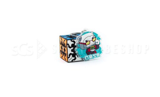 QiYi Gear 3x3 Mini (Tiled) - 3.5cm, Keychain | SpeedCubeShop