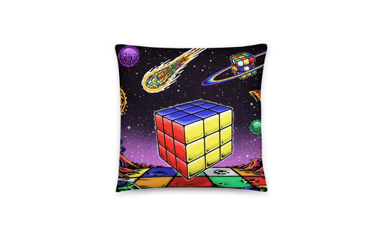 Rubik's Cube In Space Pillow | SpeedCubeShop