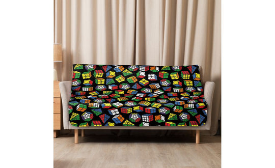 Rubik's Twisty Puzzle Sherpa Blanket | SpeedCubeShop