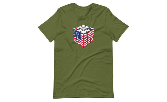 USA Cube - Rubik's Cube Shirt | tuyendungnamdinh