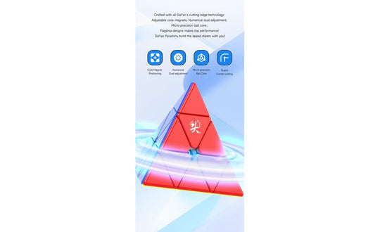 DaYan Pyraminx V3 (Magnetic, MagLev, Ball-Core, UV Coated) | SpeedCubeShop