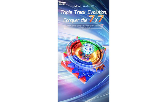 MoYu AoFu 7x7 V5 Triple-Track (Magnetic, Ball-Core) | SpeedCubeShop