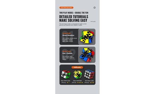 QiYi Gear 2x2 (Tiled) | SpeedCubeShop