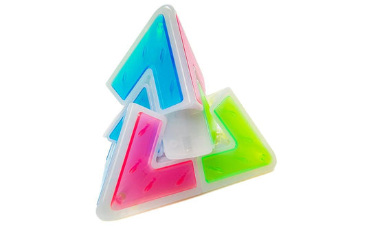 QiYi Pyraminx Duo (Tiled) - Icy Amber | SpeedCubeShop
