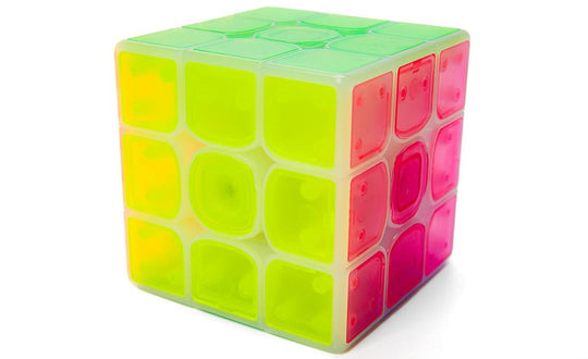 QiYi QiMeng 3x3 V3 (Tiled) - Icy Amber | SpeedCubeShop