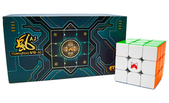 X-Man Tornado V4 AI 3x3 (Magnetic, UV Coated) + Charging Case - Bluetooth Smart Cube | SpeedCubeShop