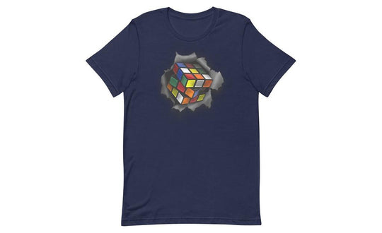 Cube Bursting Through - Rubik's Cube Shirt | tuyendungnamdinh