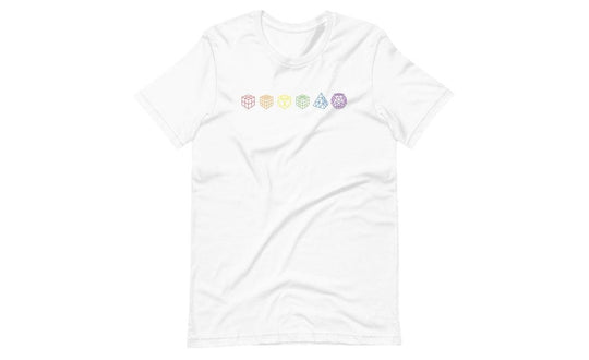 Rainbow Cube Lineup - Rubik's Cube Shirt | tuyendungnamdinh